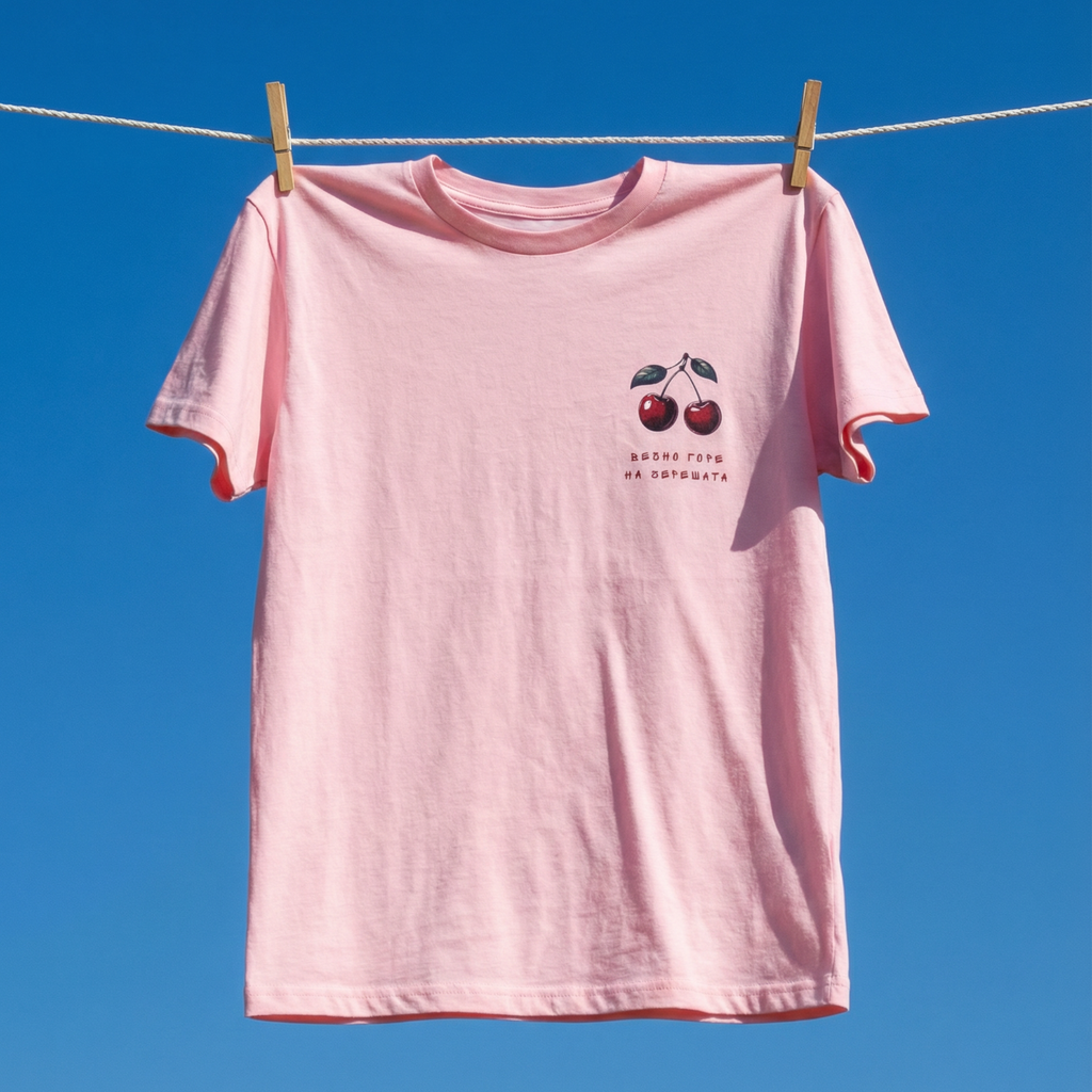 Тениска „Вечно горе на черешата“ 🍒